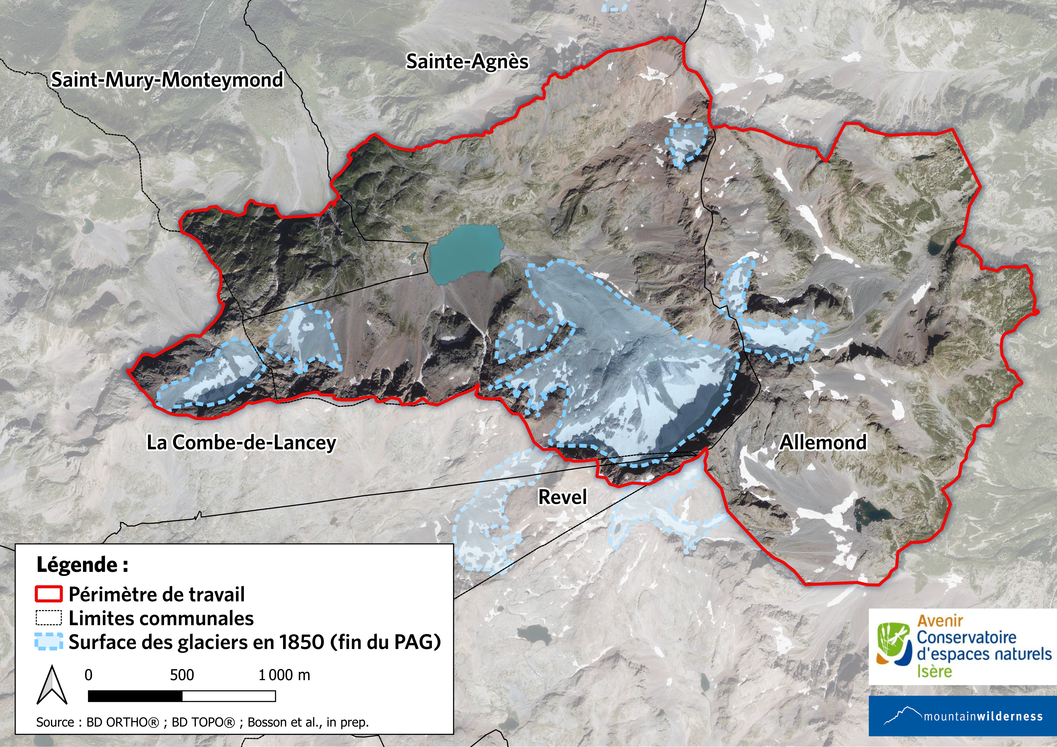 Carte de la zone étudiée